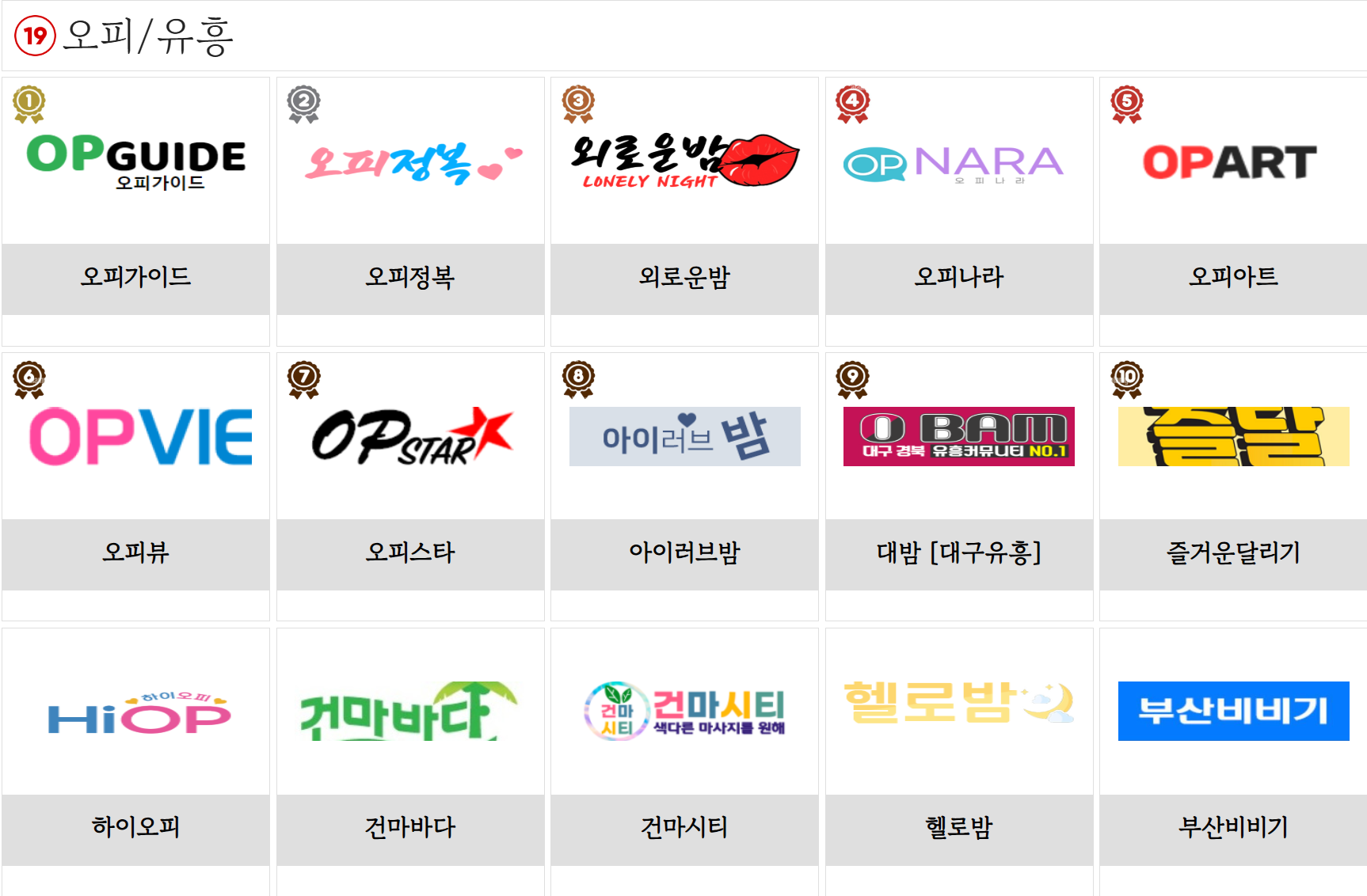 2025년 최신 OP사이트 순위